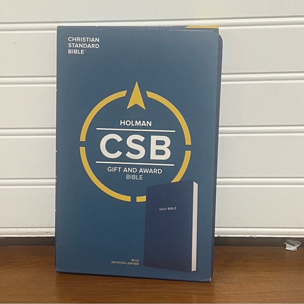Holman CSB Gift and Award Bible - Blue Imitation Leather Cover New in Package